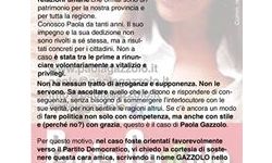 Sostegno all'elezione di Paola Gazzolo