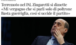Le dimissioni di Zingaretti