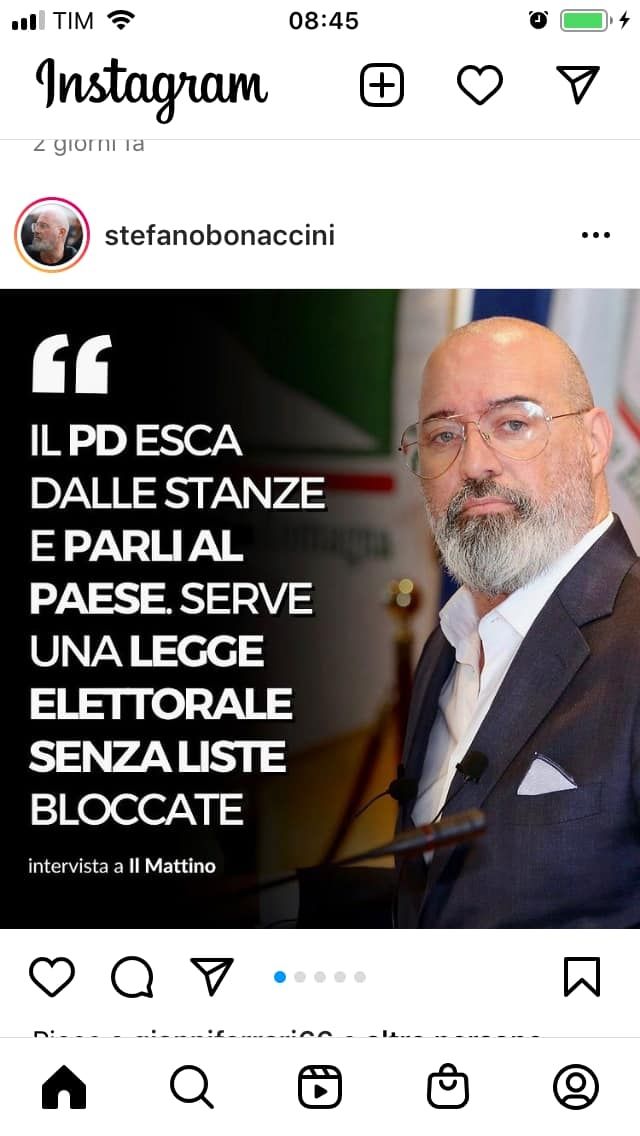 Bonaccini contro liste bloccate