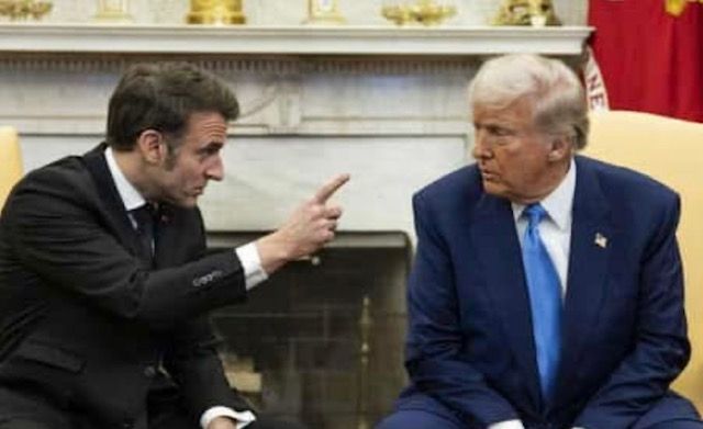 Macron corregge Trump