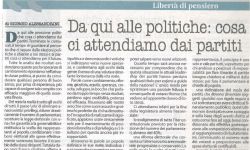 Da qui alle politiche: cosa ci attendiamo dai partiti