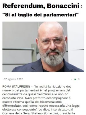 Referendum sulla riduzione dei parlamentari