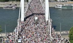 La manifestazione a Budapest
